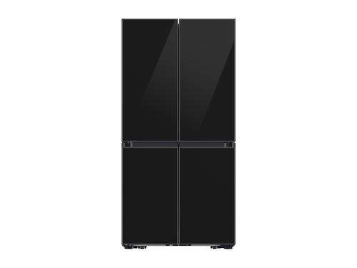 Bespoke 4-Door Flex™ Refrigerator in Panel Ready (29 cu. ft.) with Beverage Center™ in Charcoal Glass in Panel Ready (Customizable Panels)