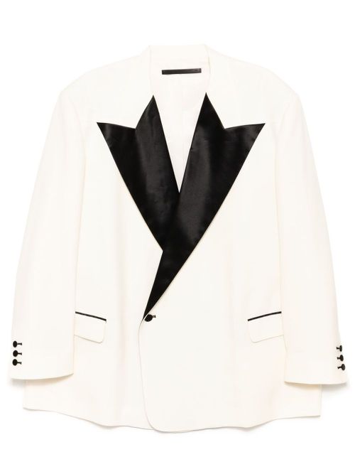 Wool blazer - White