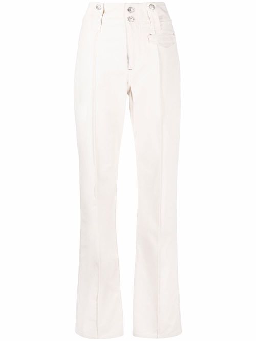 Straight-leg trousers - Neutrals