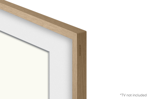 "Customisable Modern Teak Bezel for The Frame 55" TV"