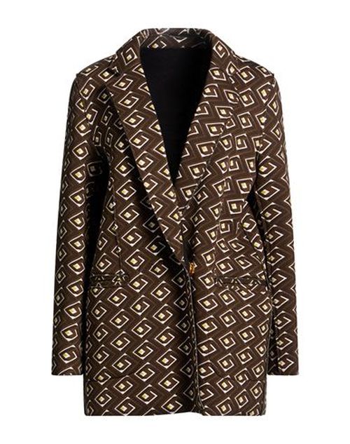 Malìparmi Woman Blazer Brown Size 10 Viscose, Polyester, Elastane