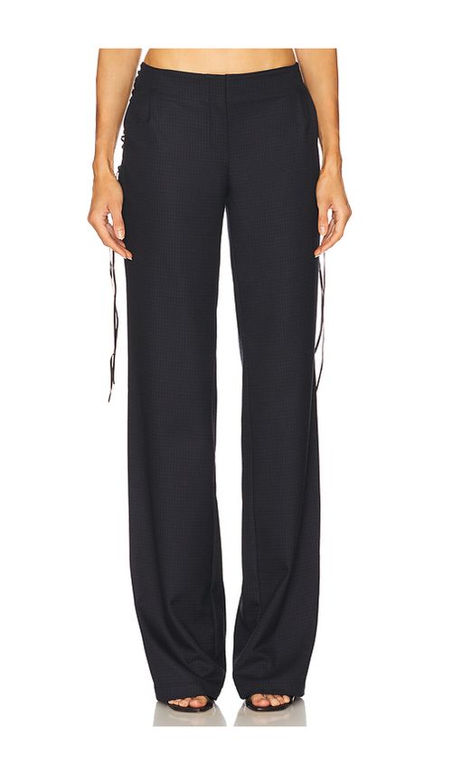 Ceren Ocak Low Waist Pant in Navy. L. Also in