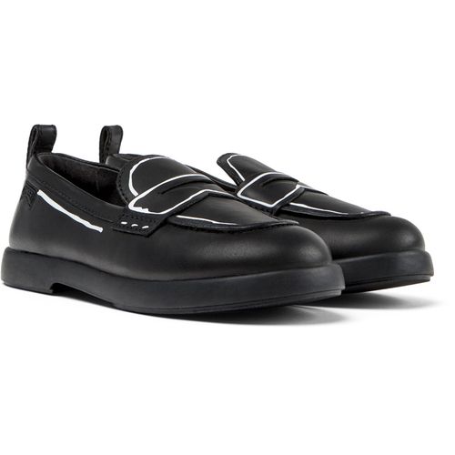 CAMPER Duet - Smart casual shoes for Girls - Black, 5, Smooth leather