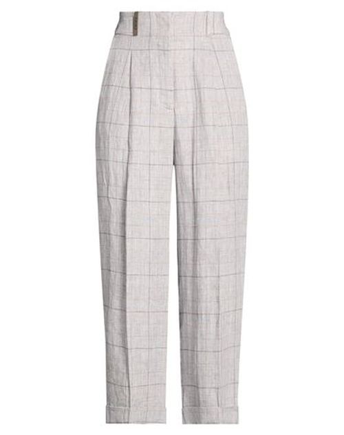 Woman Pants Grey Size 4 Linen