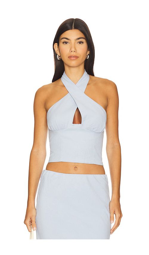 SEVEN WONDERS Billie Top in Baby Blue.  XS. Also in L