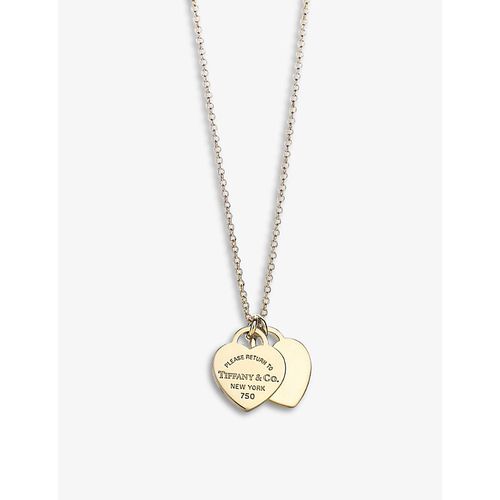 Womens Gold Return to Tiffany 18ct Yellow-gold Pendant Necklace 16in