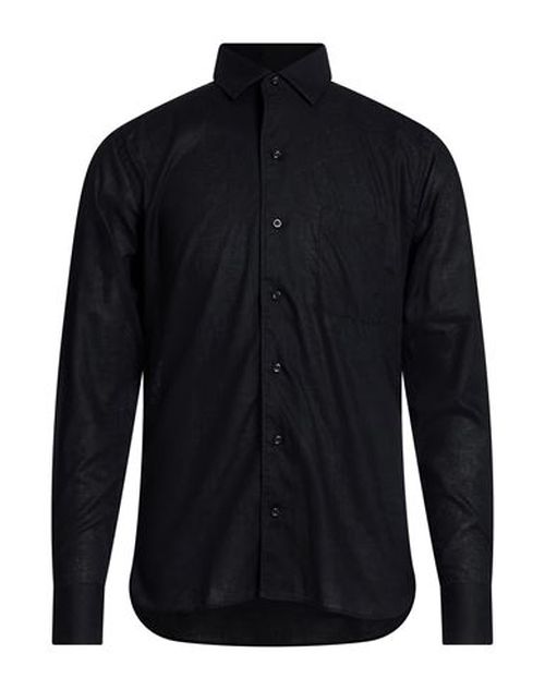 Man Shirt Black Size 15 ½ Linen, Cotton