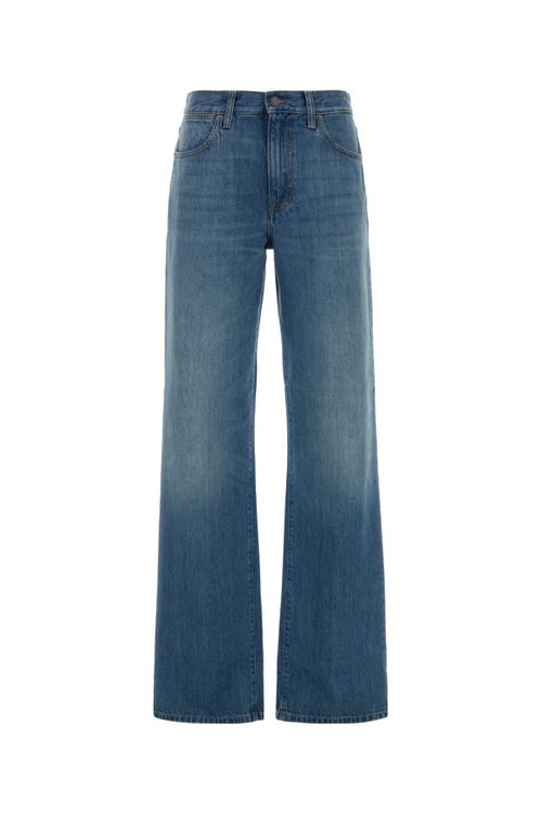Low Straight Jeans — Blue