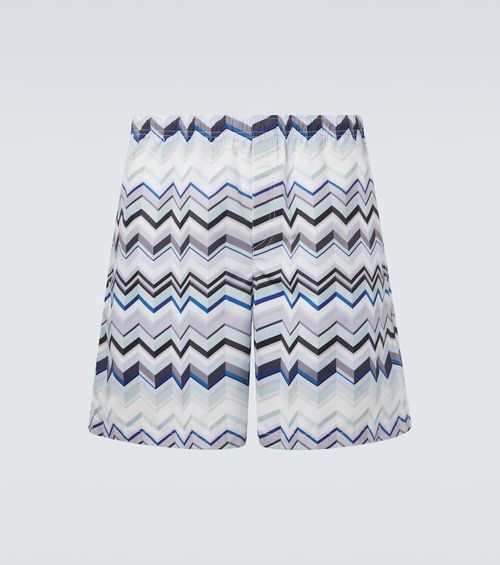 Zigzag swim trunks