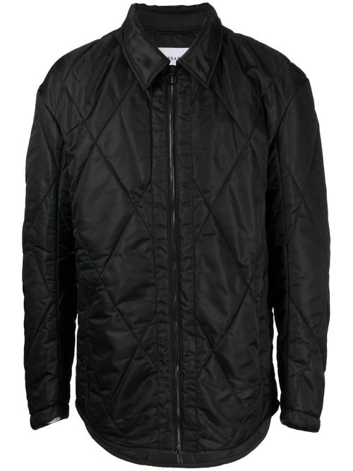 Diamond-quilted jacket - Black
