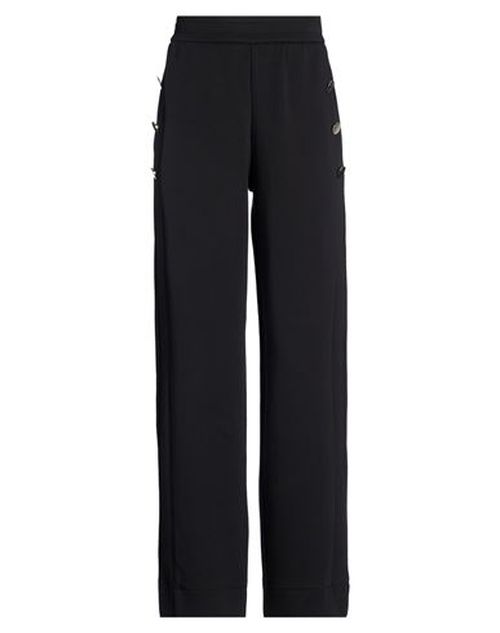 Woman Pants Black Size M Cotton, Polyester, Elastane