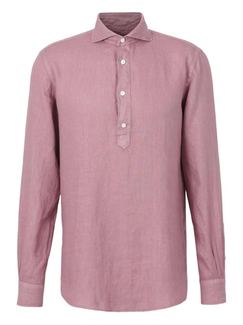 Vincenzo Di Ruggiero linen polo shirt - Red