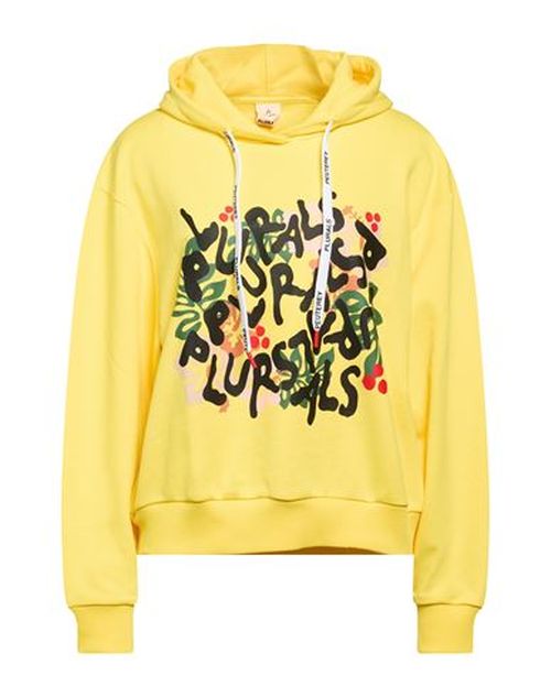 Woman Sweatshirt Yellow Size S Cotton
