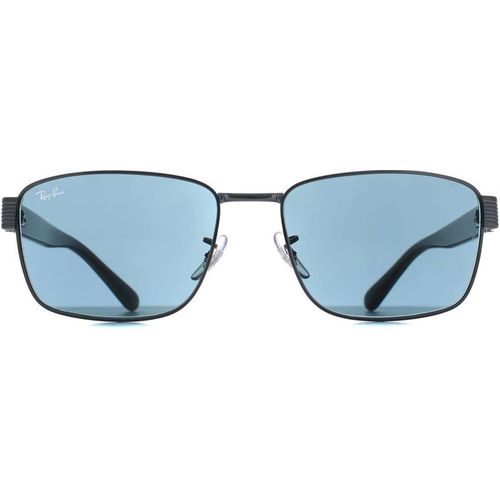 Ray-Ban Rectangle Gunmetal Havana Grey Blue RB