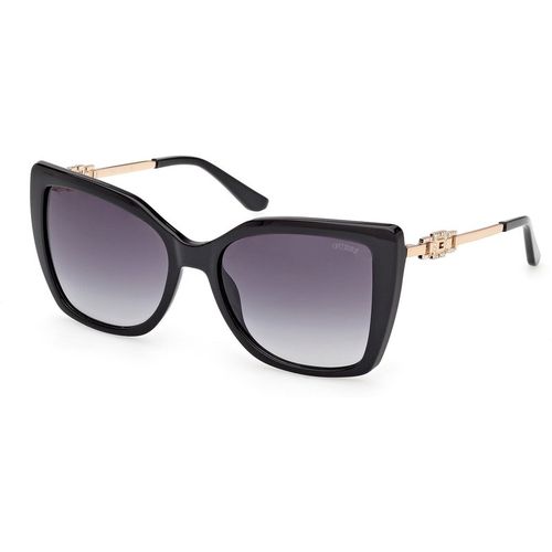 Guess Woman Guess GU00266 01B Sunglasses Injected Black Smoke Squared Norma