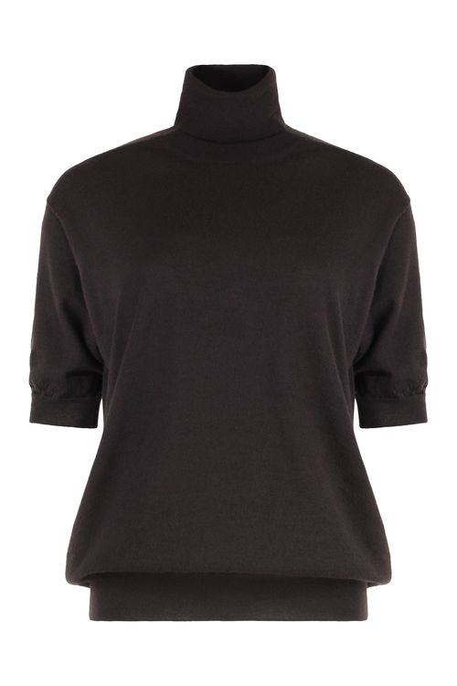 Ribbed Cashmere Turtleneck Sweater