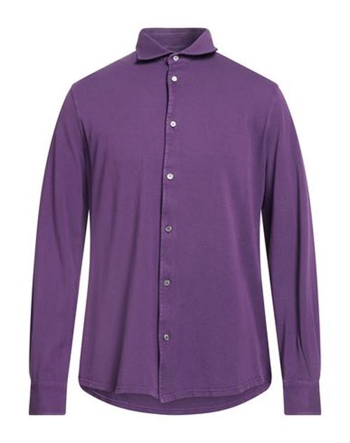 Man Shirt Purple Size 36 Cotton