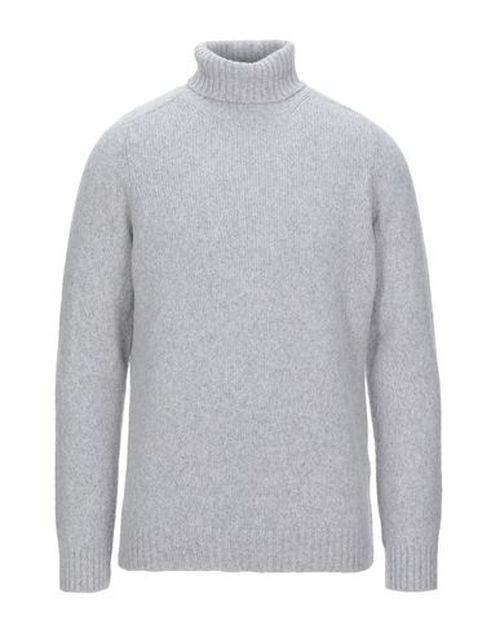 Man Turtleneck Light grey Size 42 Cotton, Polyamide, Alpaca wool, Wool