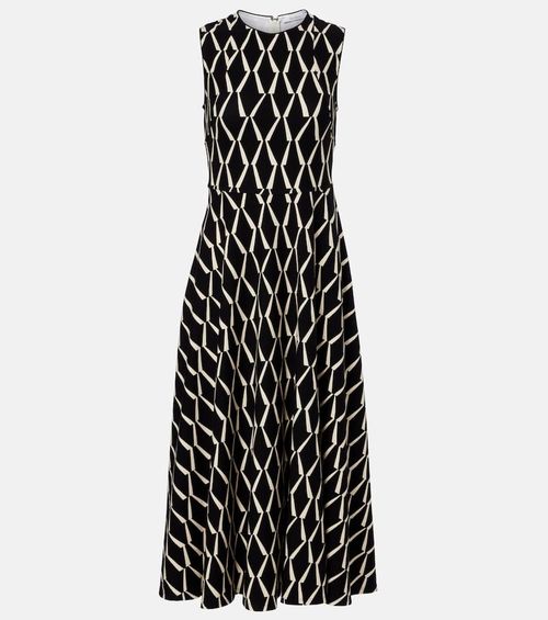 Lampara cotton-blend midi dress