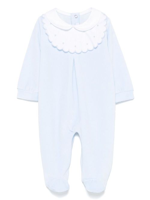 Scallop-panel pyjamas - Blue
