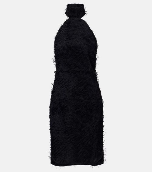 Courrèges Illusion Circle halterneck minidress