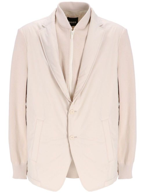 Layered panelled jacket - Neutrals