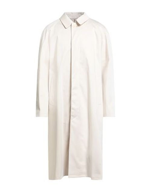 Man Overcoat & Trench Coat Beige Size L Cotton, Elastane