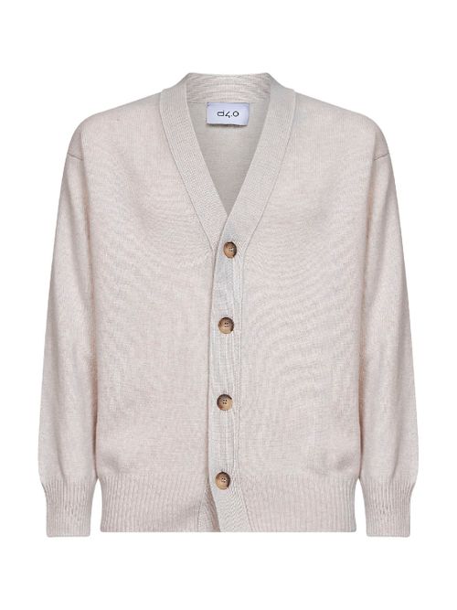 Virgin Wool Cardigan — Beige