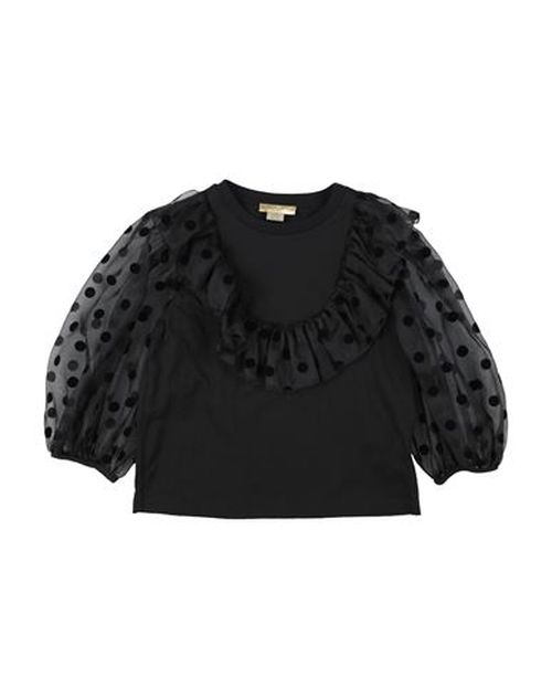 Kid Girl Top Black Size 12 Cotton, Silk