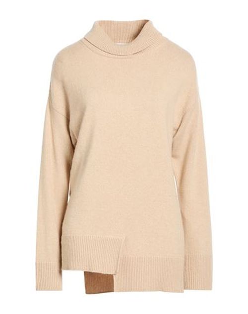 Woman Turtleneck Cream Size 6 Wool, Viscose, Polyamide, Cashmere