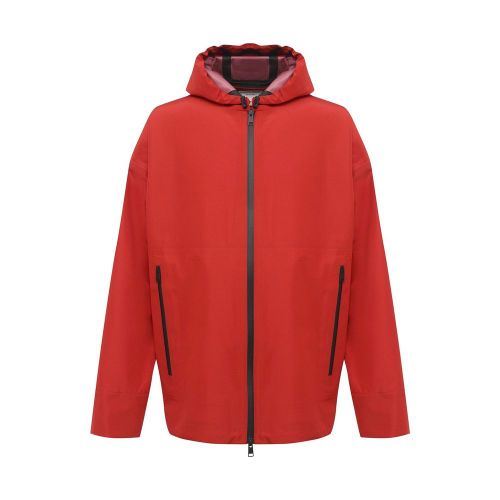 Water-Repellent Nylon Jacket — Red