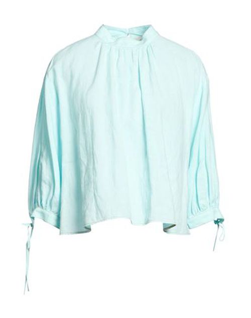 Woman Top Sky blue Size 4 Linen