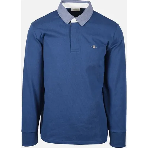 Men's Gant Reg Chambray Heavy Rugger Rich Blue - Size: 44