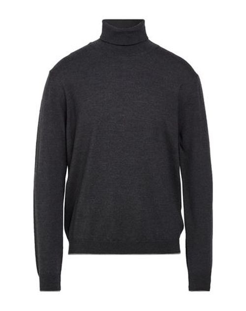 Man Turtleneck Charcoal Size XXL Virgin Wool
