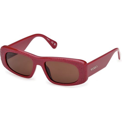 MAX&Co Mujer MAX&Co MO0142 69E Gafas de sol Inyectado Burdeos Marrón Cuadrada Norma