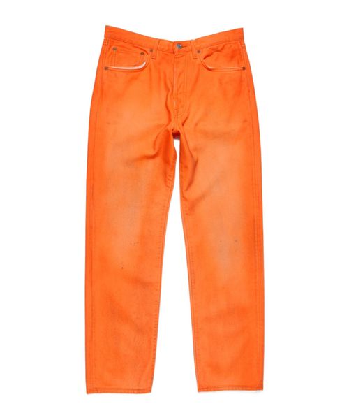 Low-rise straight-leg jeans