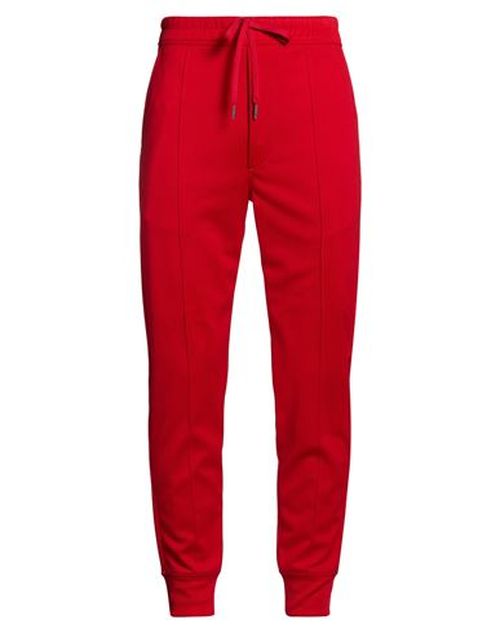 Man Pants Red Size 34 Polyester, Cotton, Elastane
