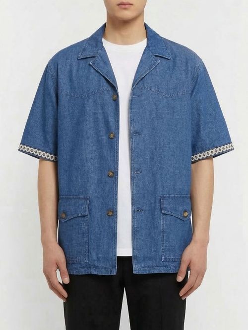 Shirt Men color Blue