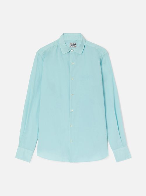Aqua Green Chemise Shirt Pure Cotton - Men
