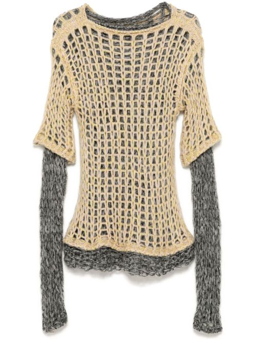 Acid Mouline sweater - Yellow