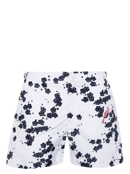 Setter Plum Blossom swim shorts - White