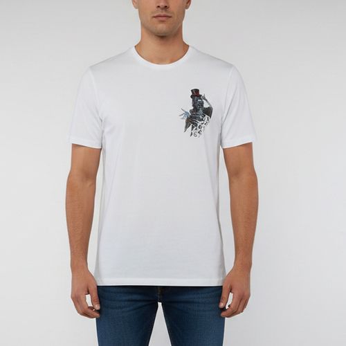 All Saints White Gambler Graphic Jersey T-Shirt