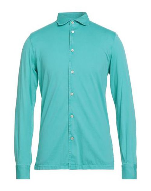 Man Shirt Turquoise Size 40 Organic cotton