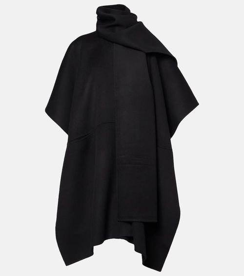 Doublé scarf-detail wool coat