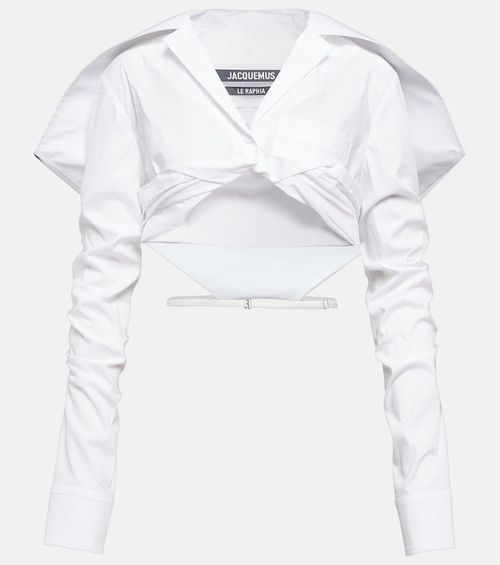 La chemise Meio cotton cropped shirt