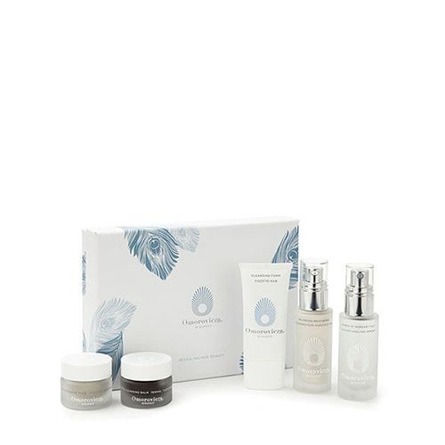 Omorovicza Discovery Set Deep Cleansing Mask 15ml + Balancing Moisturizer 30ml + Thermal Cleansing Balm 15ml + Cleansing Foam 30ml + Queen Of Hungary