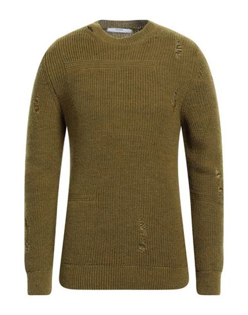 Takeshy Kurosawa Man Sweater Military green Size 38 Wool, Acrylic