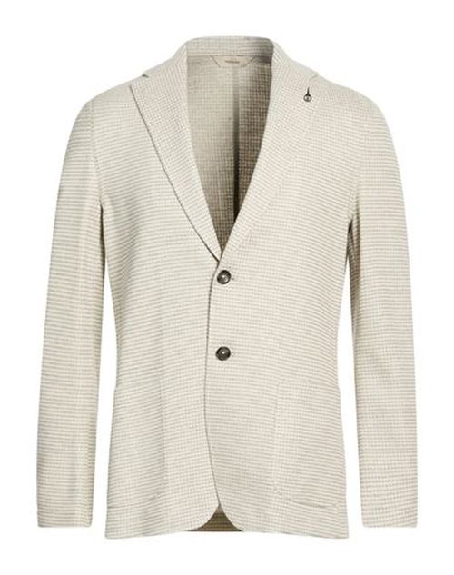 Man Blazer Light grey Size 46 Cotton