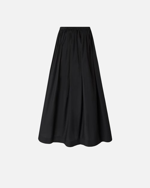 Long skirt with elasticated waist - L