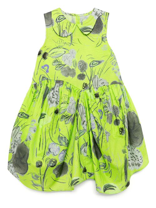 Jnby by JNBY graphic-print dress - Green